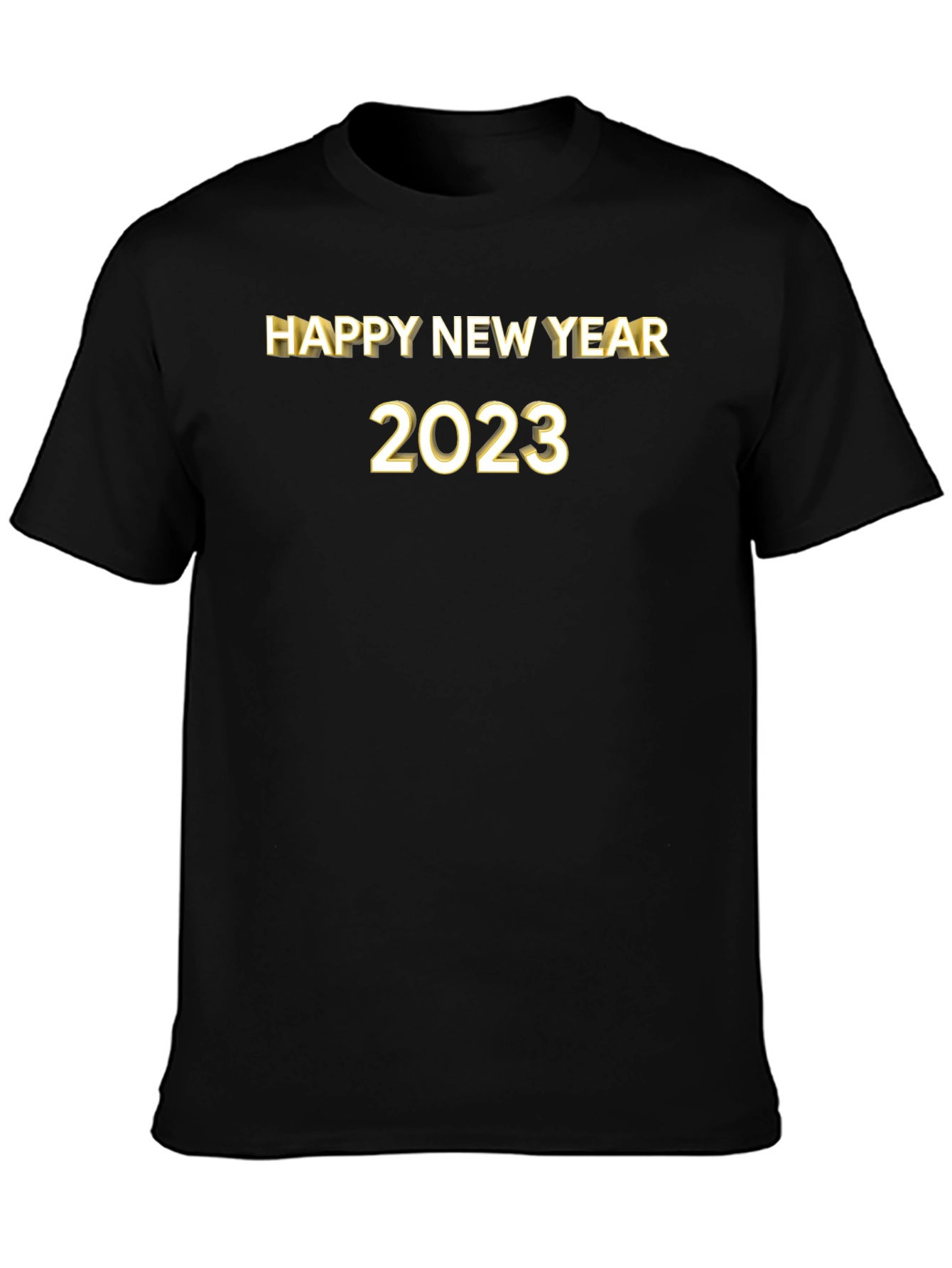 Happy New Year 2023 Black T-Shirt