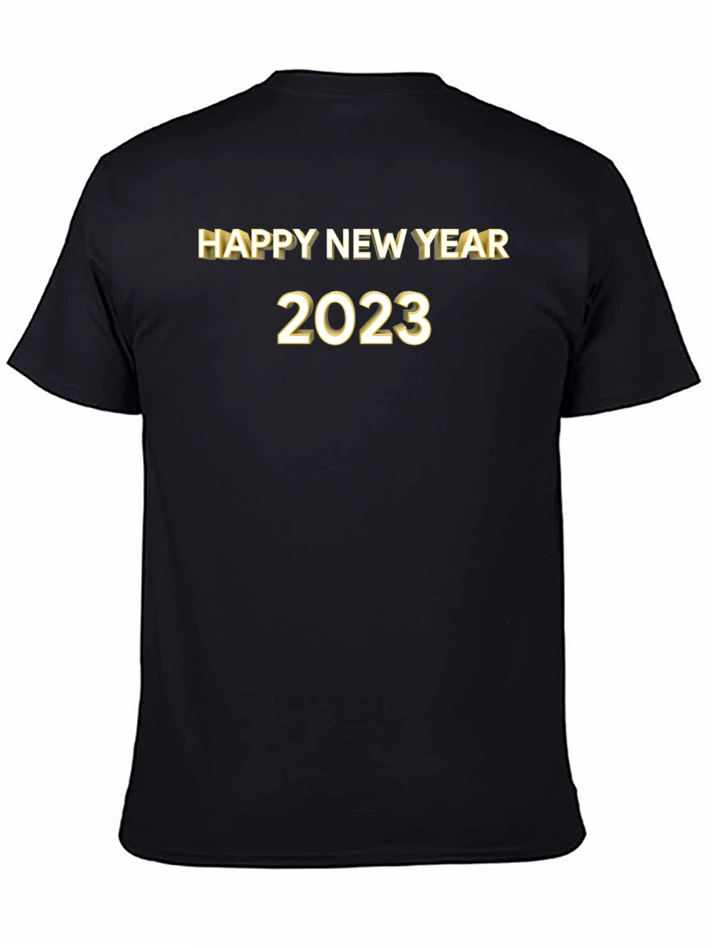 Happy New Year 2023 Black T-Shirt
