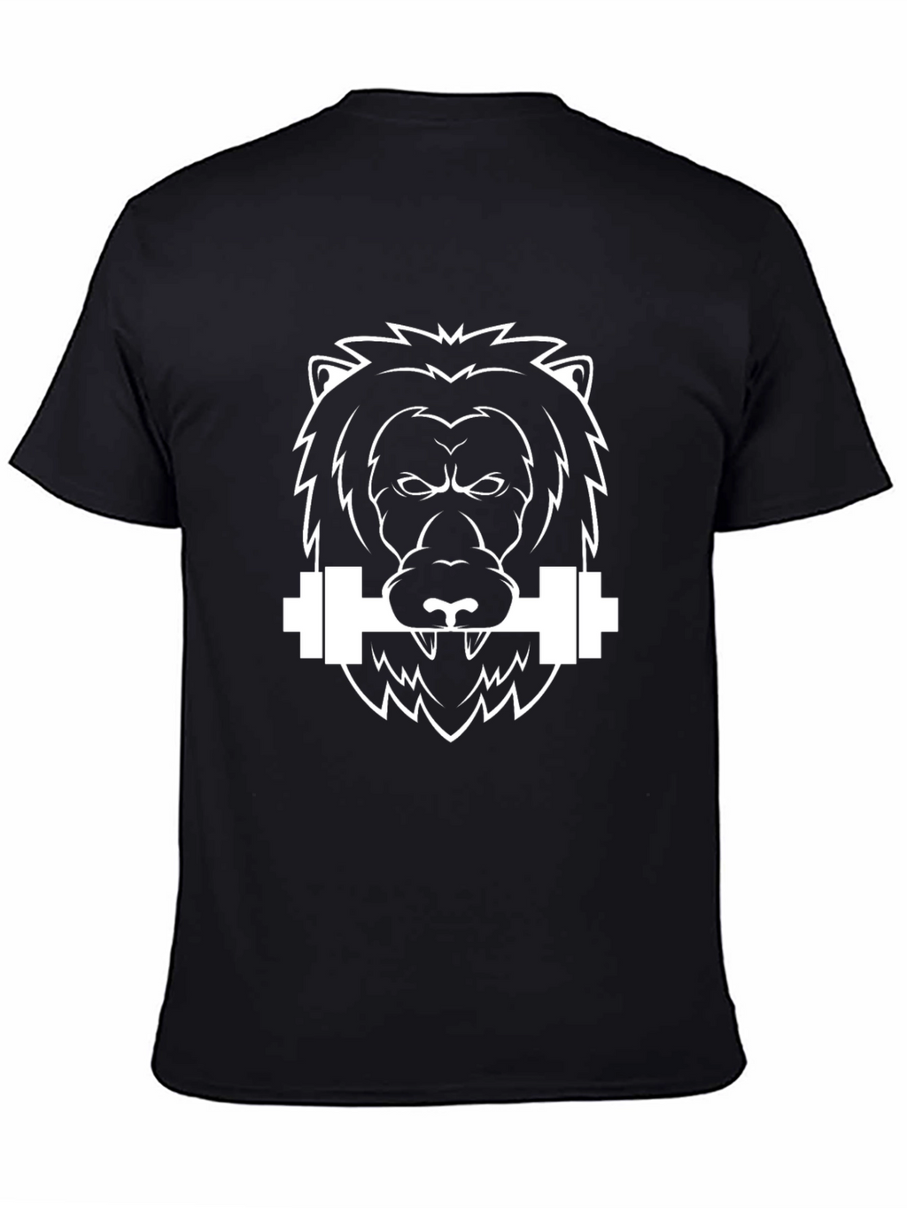 Lion Barbell T-Shirt - Black Graphic Tee