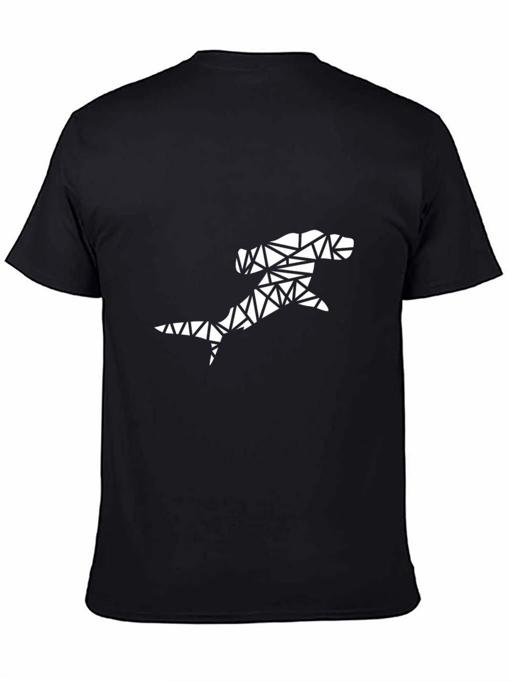 Geometric Hammerhead Shark Graphic Tee