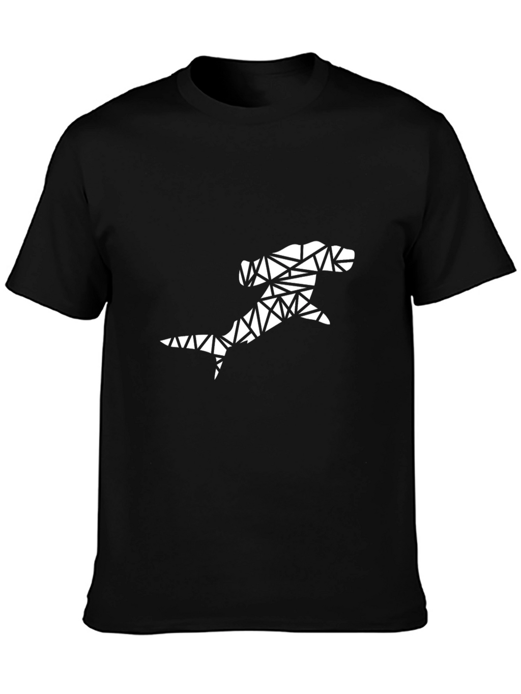 Geometric Hammerhead Shark Graphic Tee