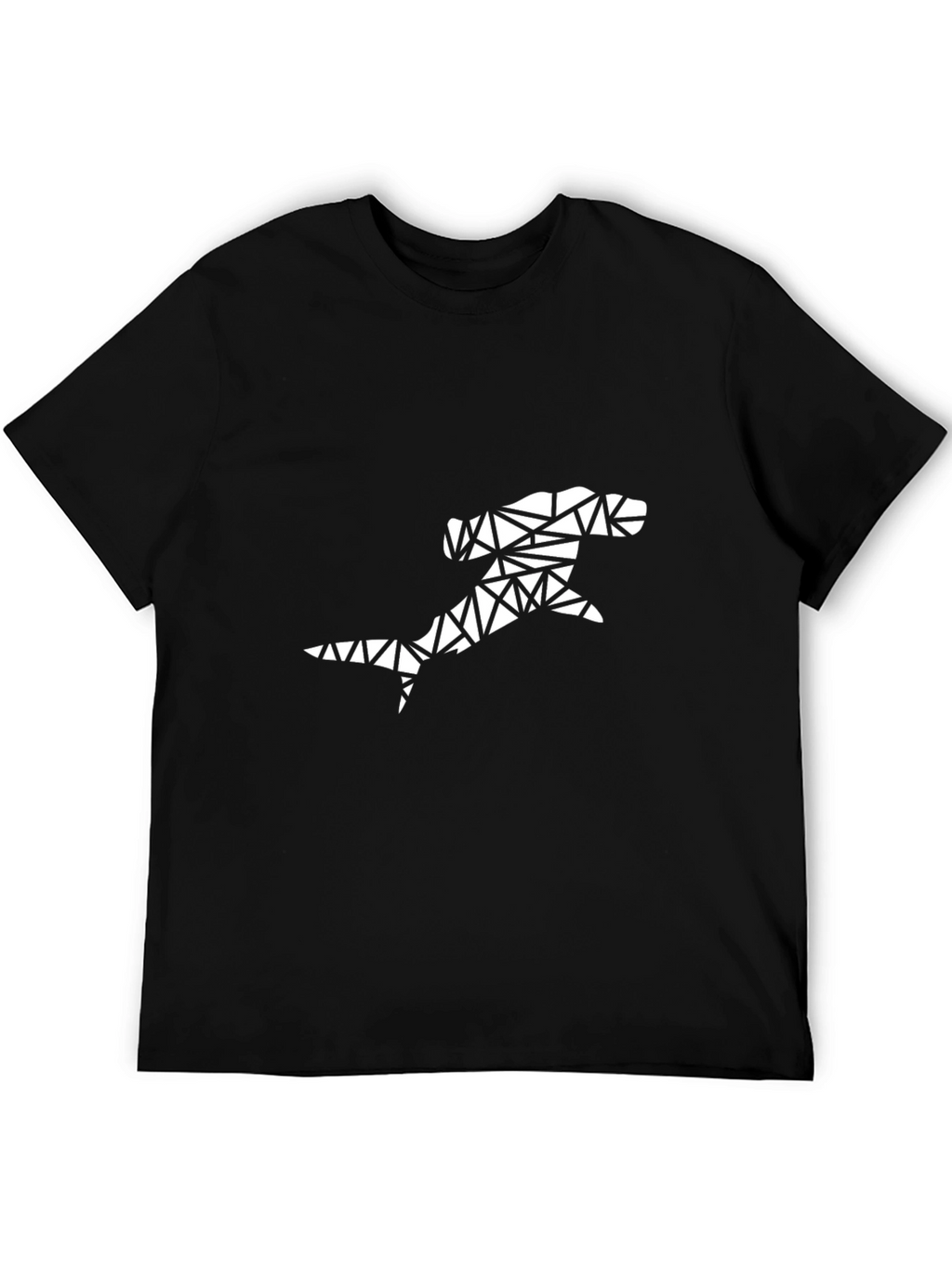 Geometric Hammerhead Shark Graphic Tee