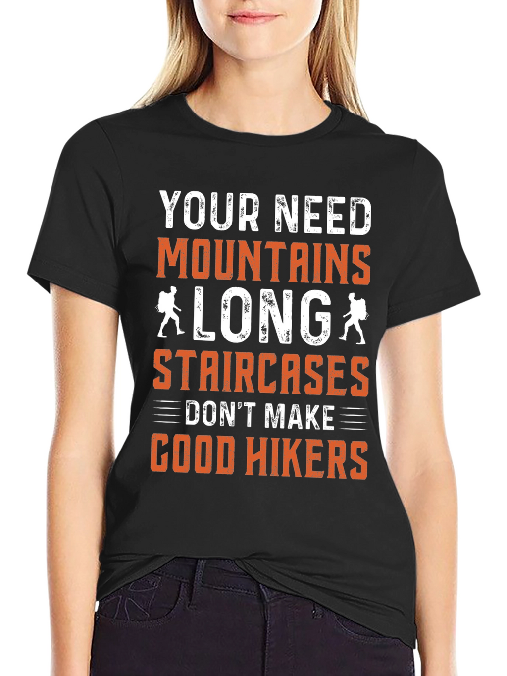Mountains Long Staircases Hikers T-Shirt