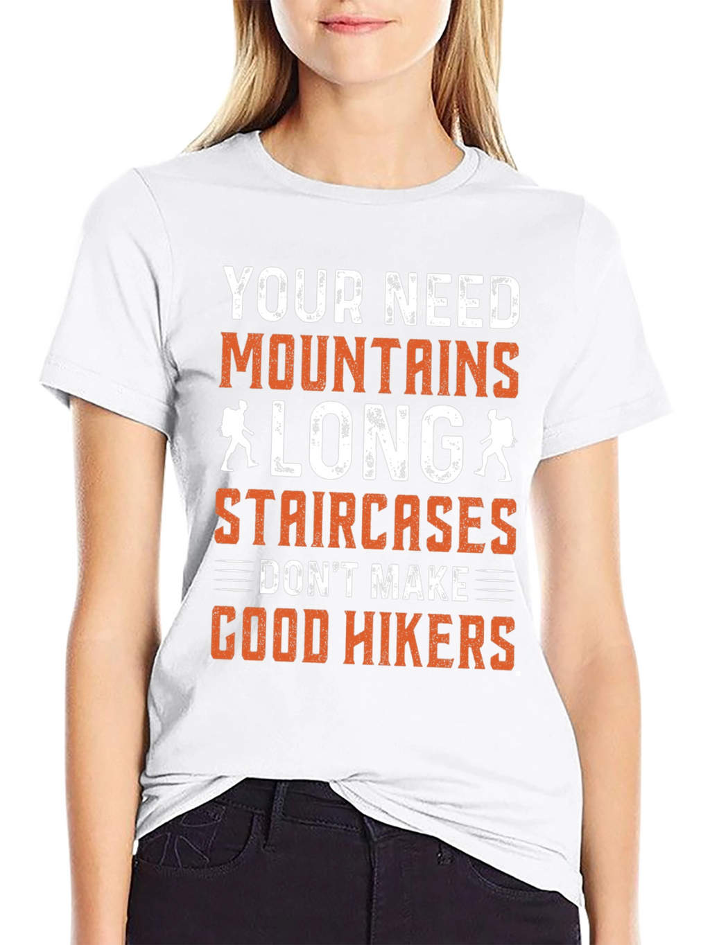 Mountains Long Staircases Hikers T-Shirt