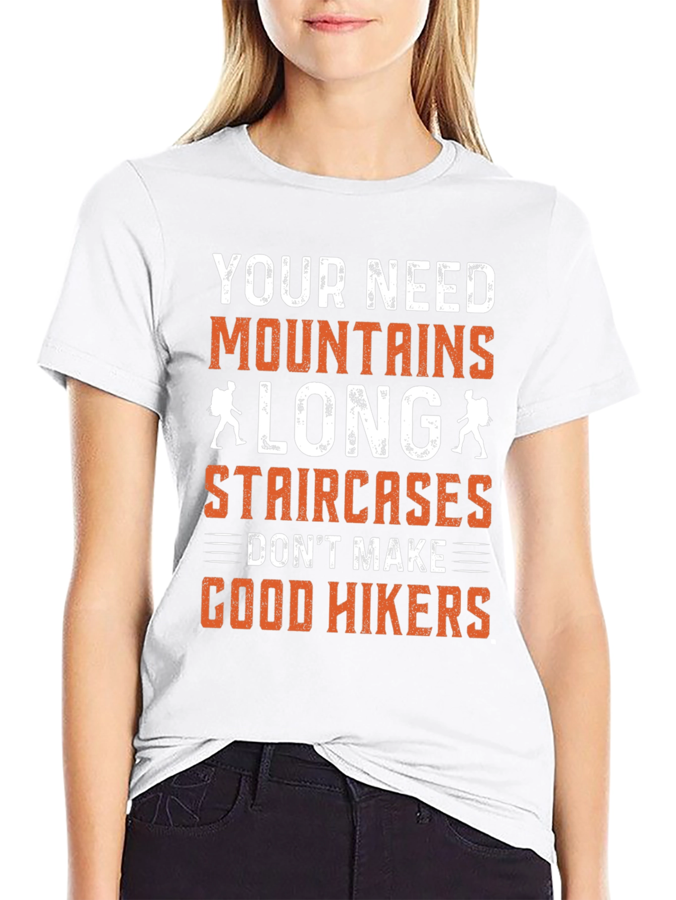 Mountains Long Staircases Hikers T-Shirt