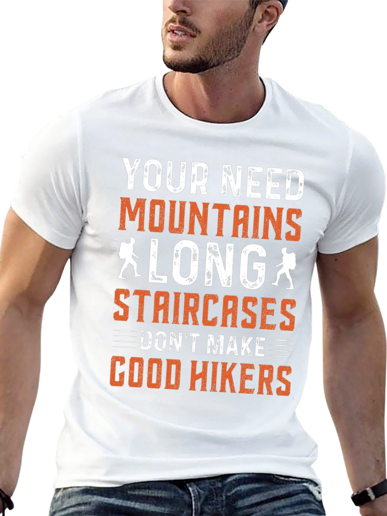 Mountains Long Staircases Hikers T-Shirt