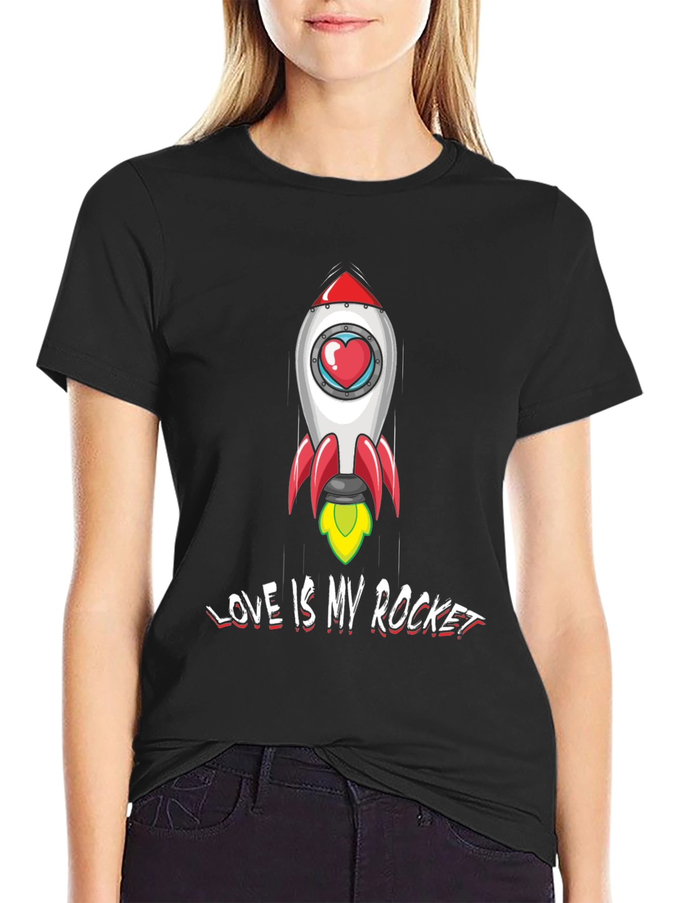 Love is My Rocket Graphic Tee - Unisex