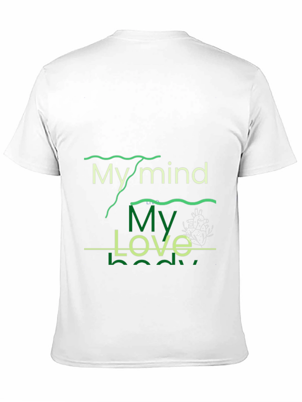 Mind Love Body Graphic Tee - Black