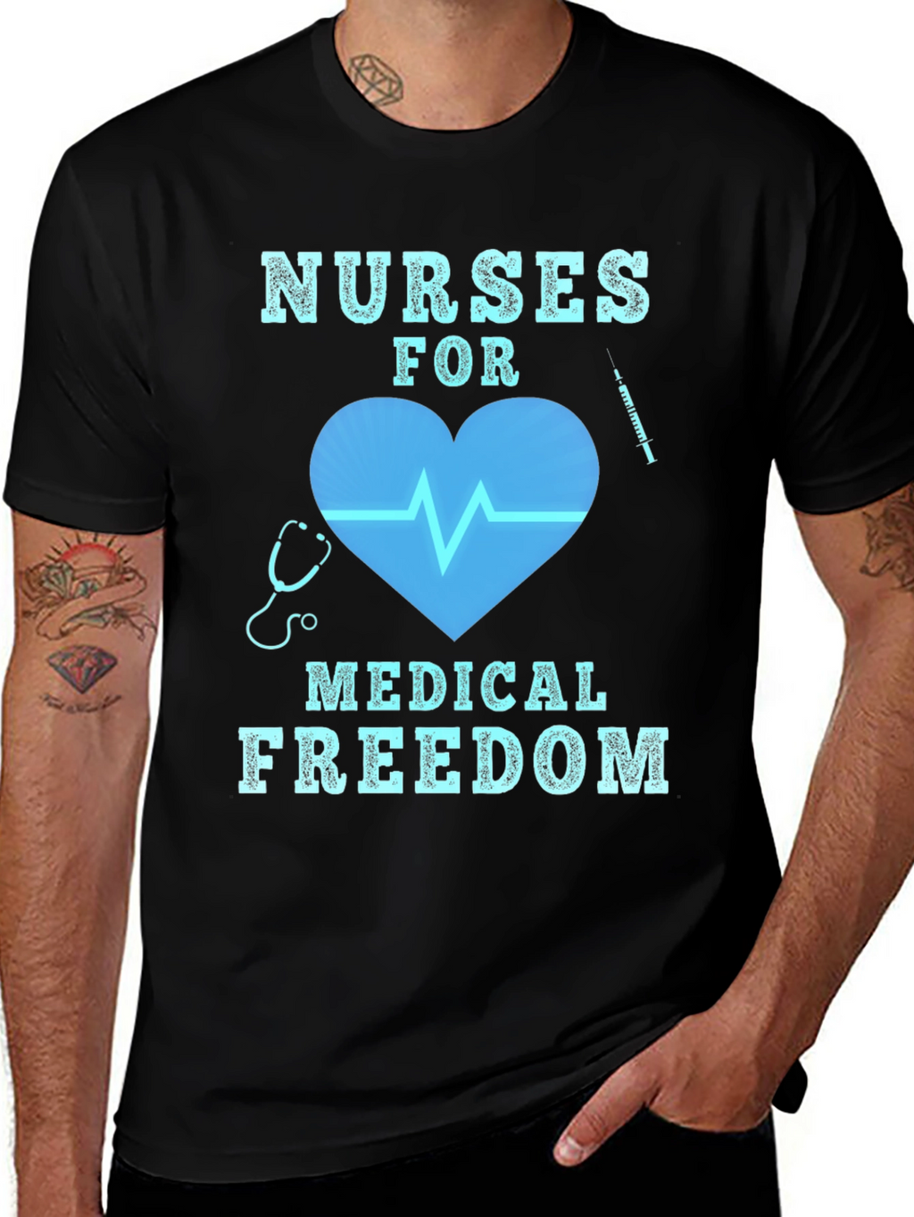 Nurses for Medical Freedom Graphic T-Shirt