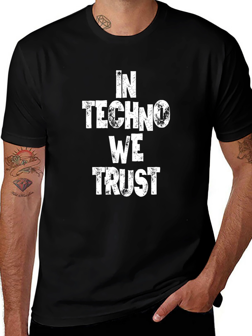 In Techno We Trust Graphic Tee
