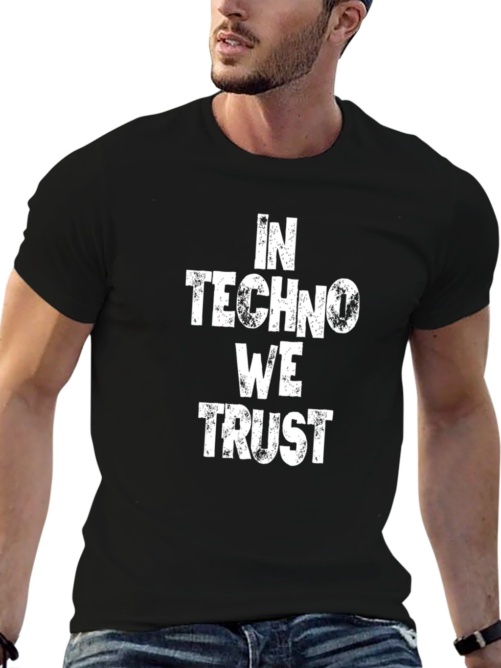 In Techno We Trust Graphic Tee