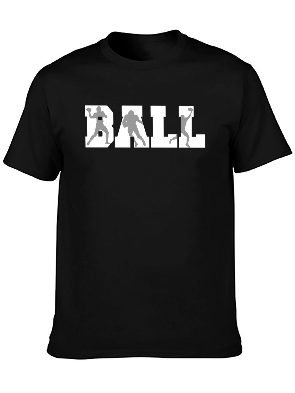 Football Player Silhouette T-Shirt