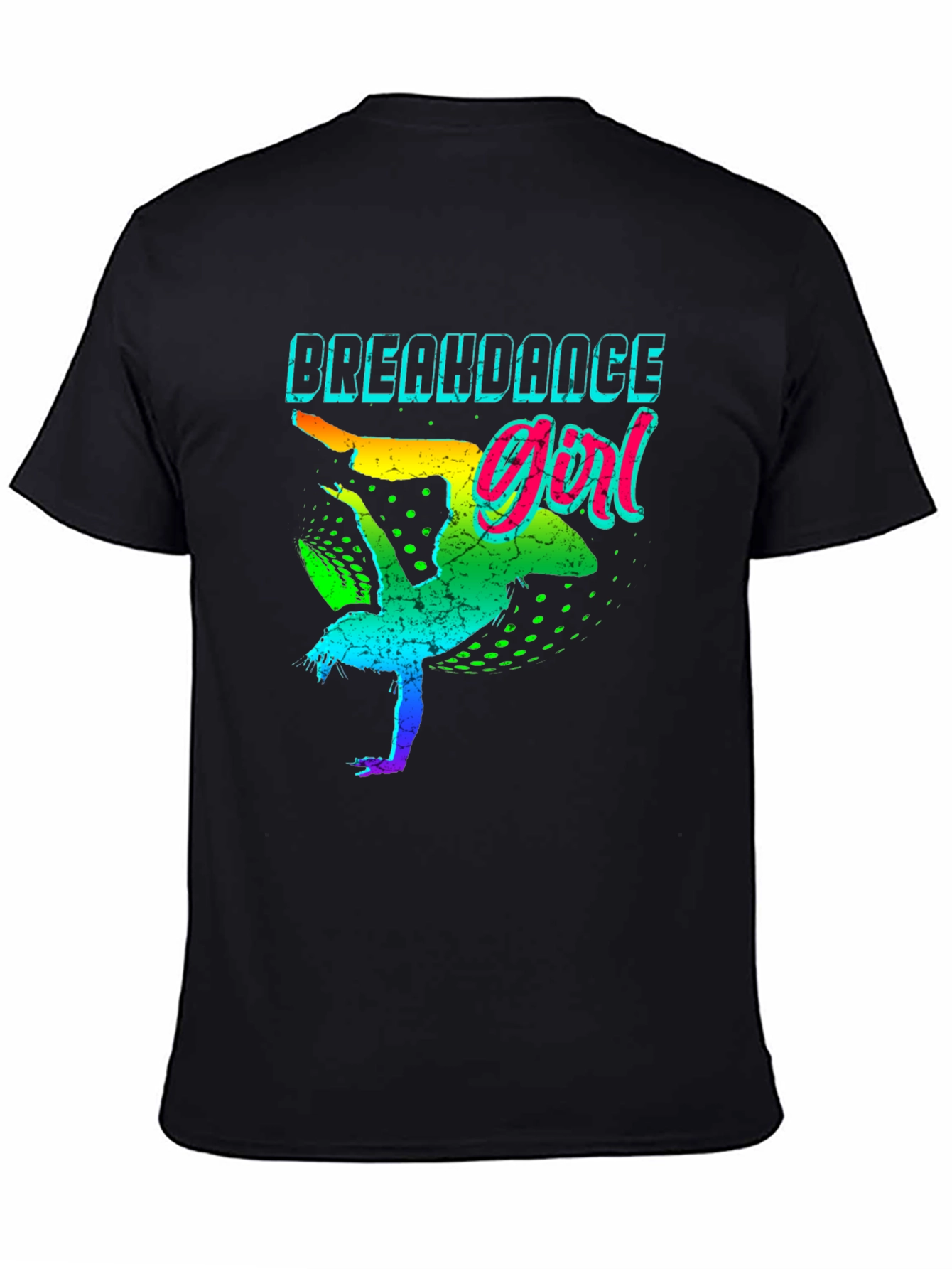 Breakdance Girl Graphic Tee - Retro 80s Style