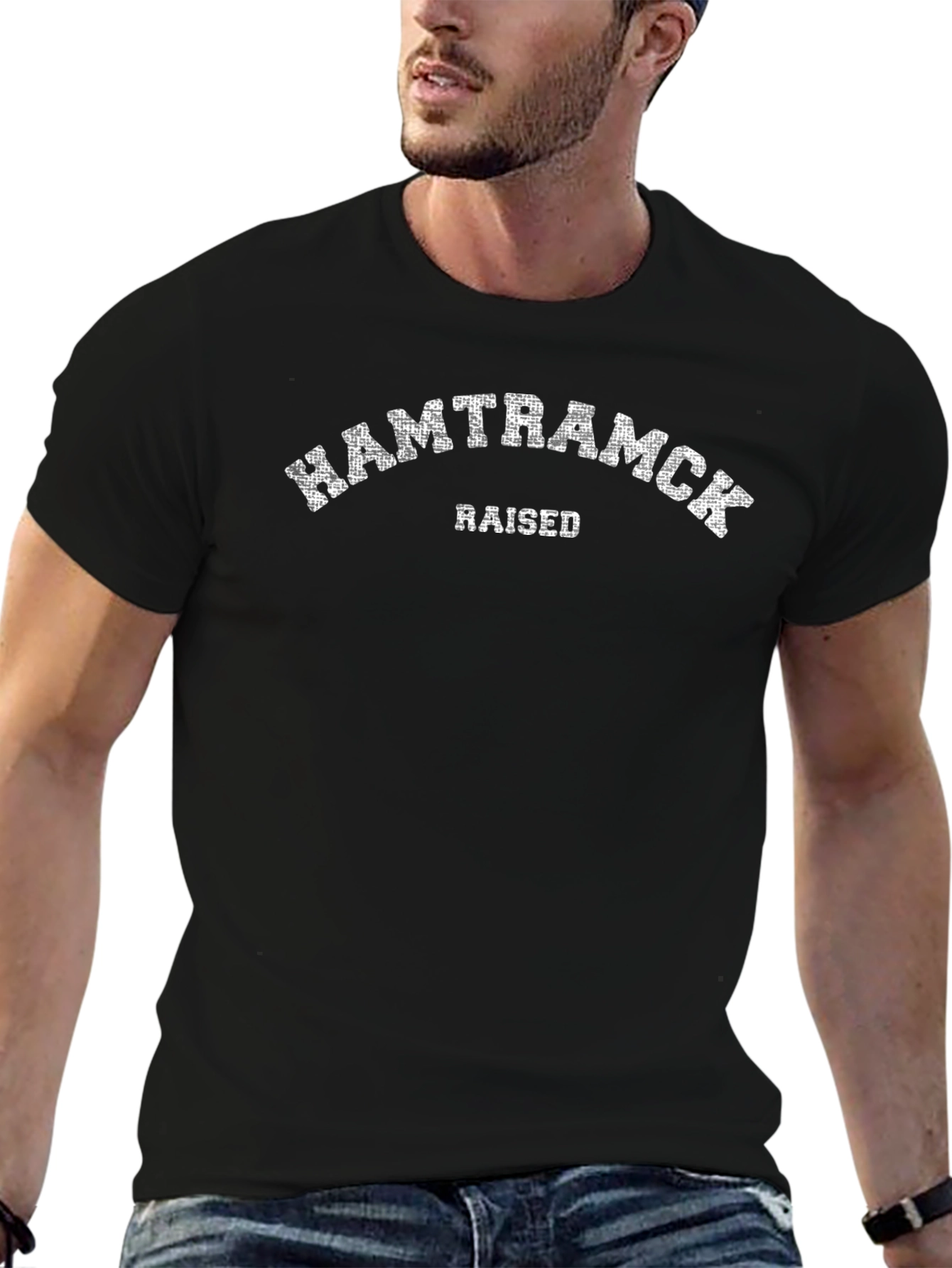 Hamtramck Raised Graphic Tee - Black