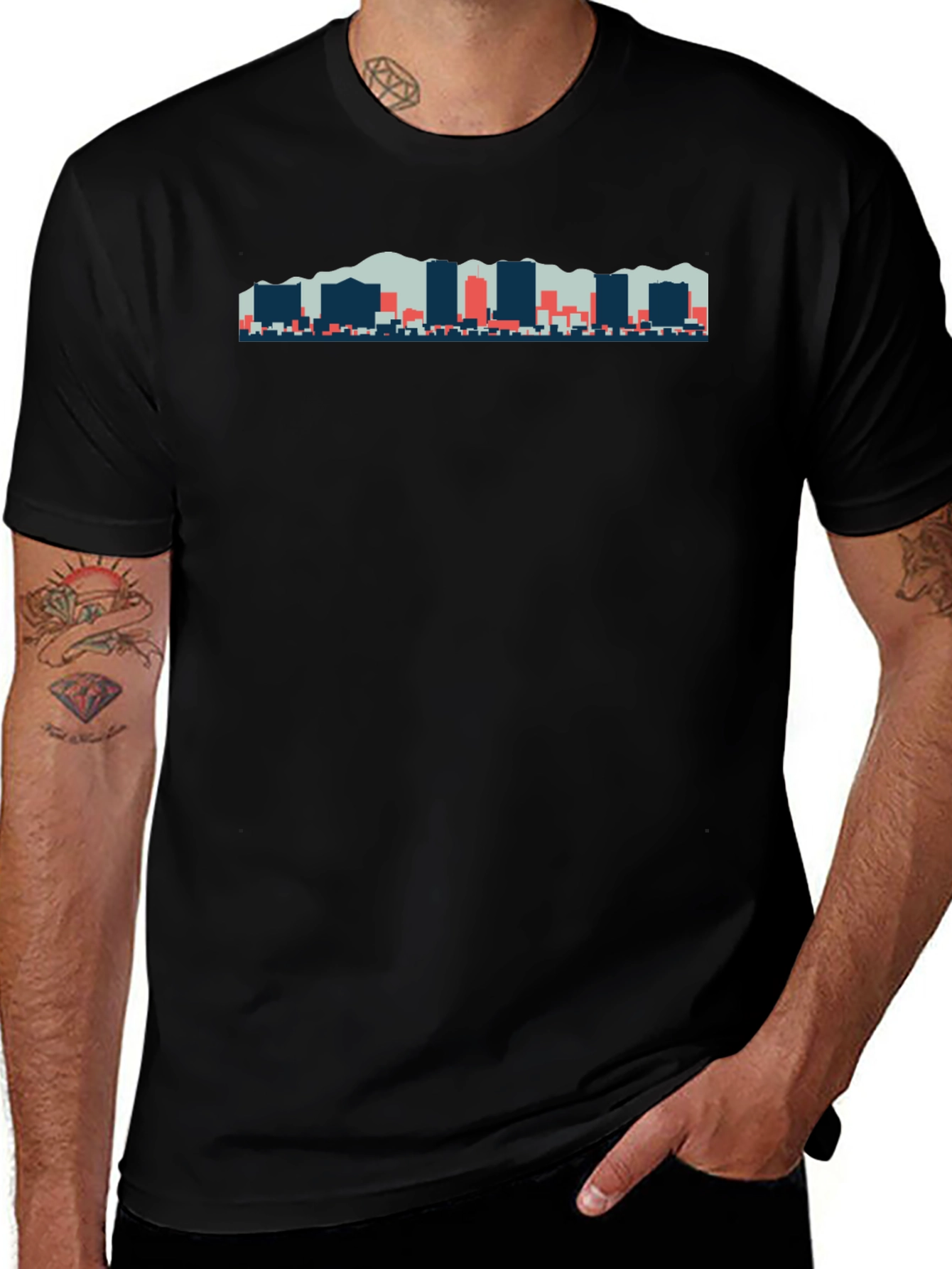 Abstract City Skyline T-Shirt