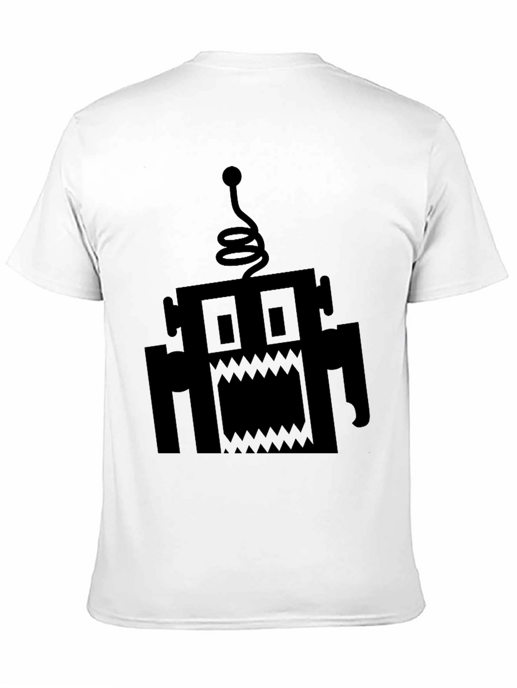 Monster Robot Graphic Black T-Shirt