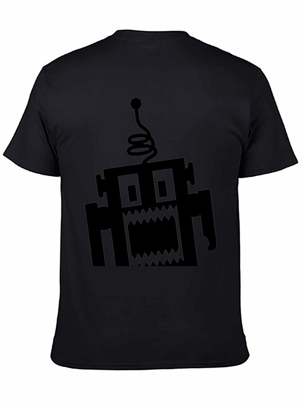 Monster Robot Graphic Black T-Shirt