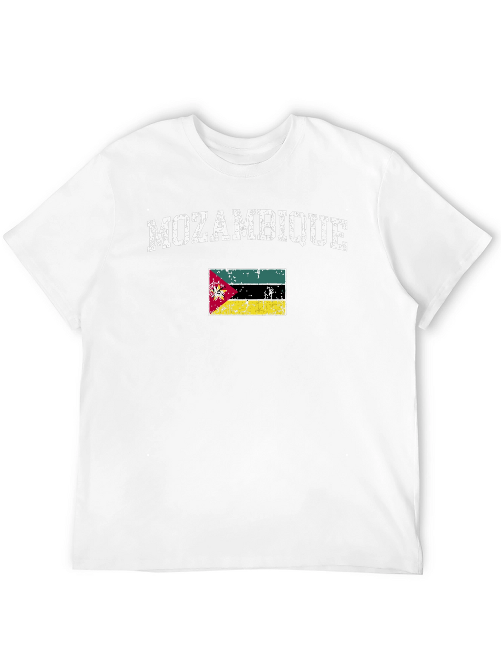 Mozambique Flag Graphic Tee - Distressed Print