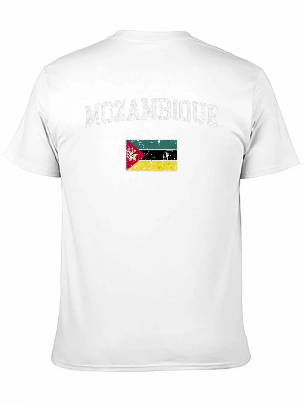 Mozambique Flag Graphic Tee - Distressed Print
