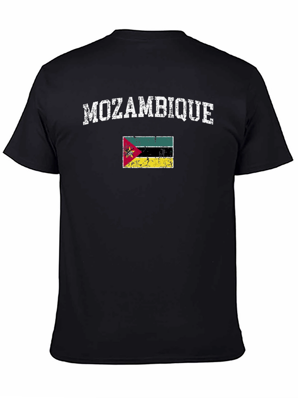 Mozambique Flag Graphic Tee - Distressed Print