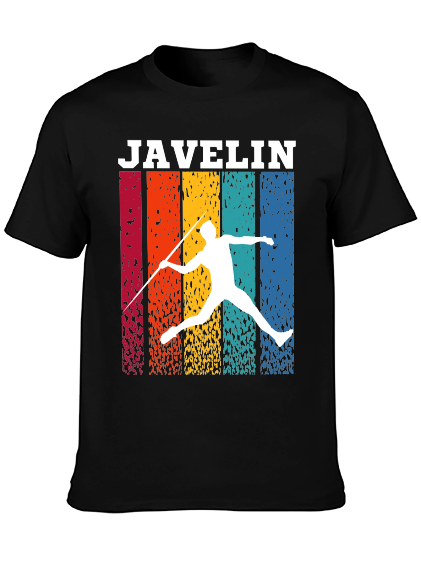 Javelin Thrower Retro Style Graphic Tee