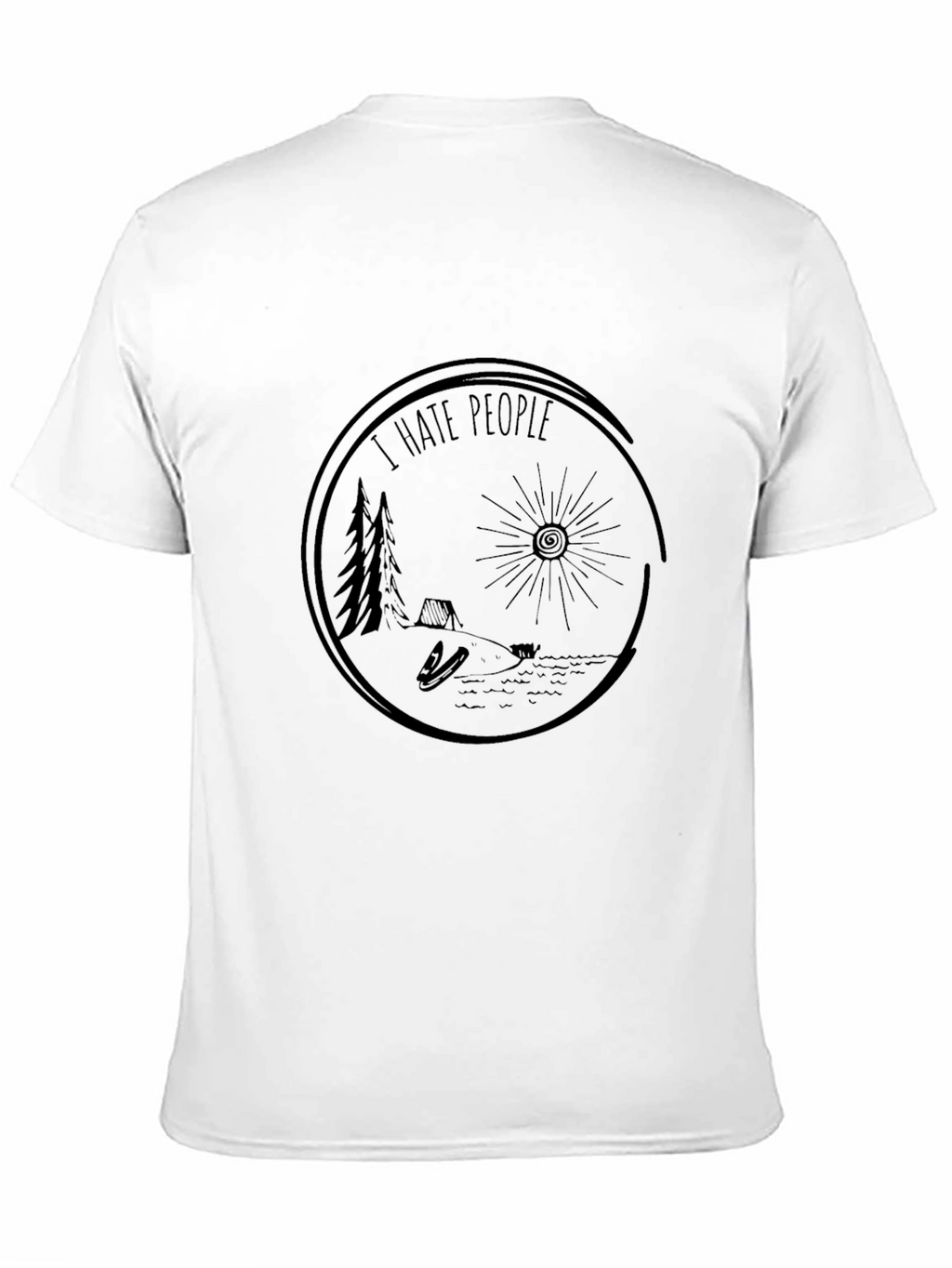 I Hate People Camping Graphic Tee