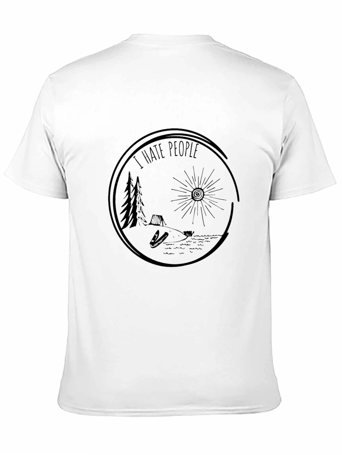 I Hate People Camping Graphic Tee