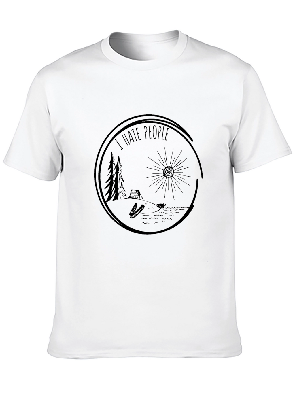 I Hate People Camping Graphic Tee