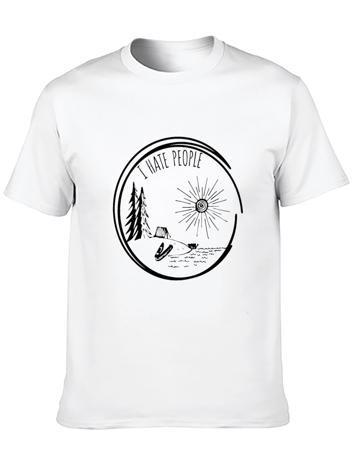 I Hate People Camping Graphic Tee