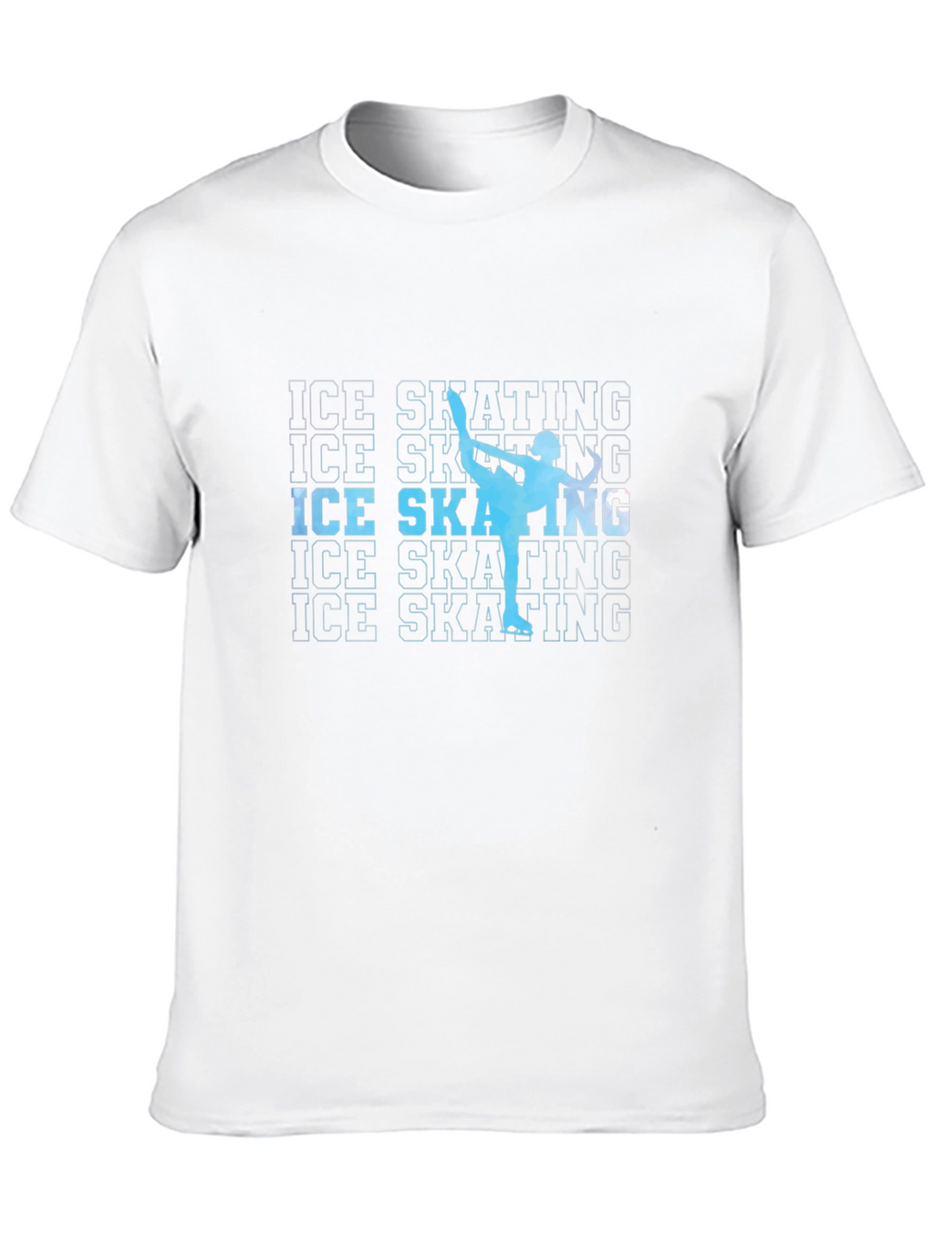 Ice Skating Silhouette Graphic T-Shirt