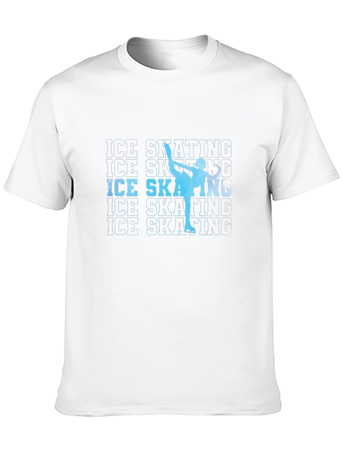 Ice Skating Silhouette Graphic T-Shirt
