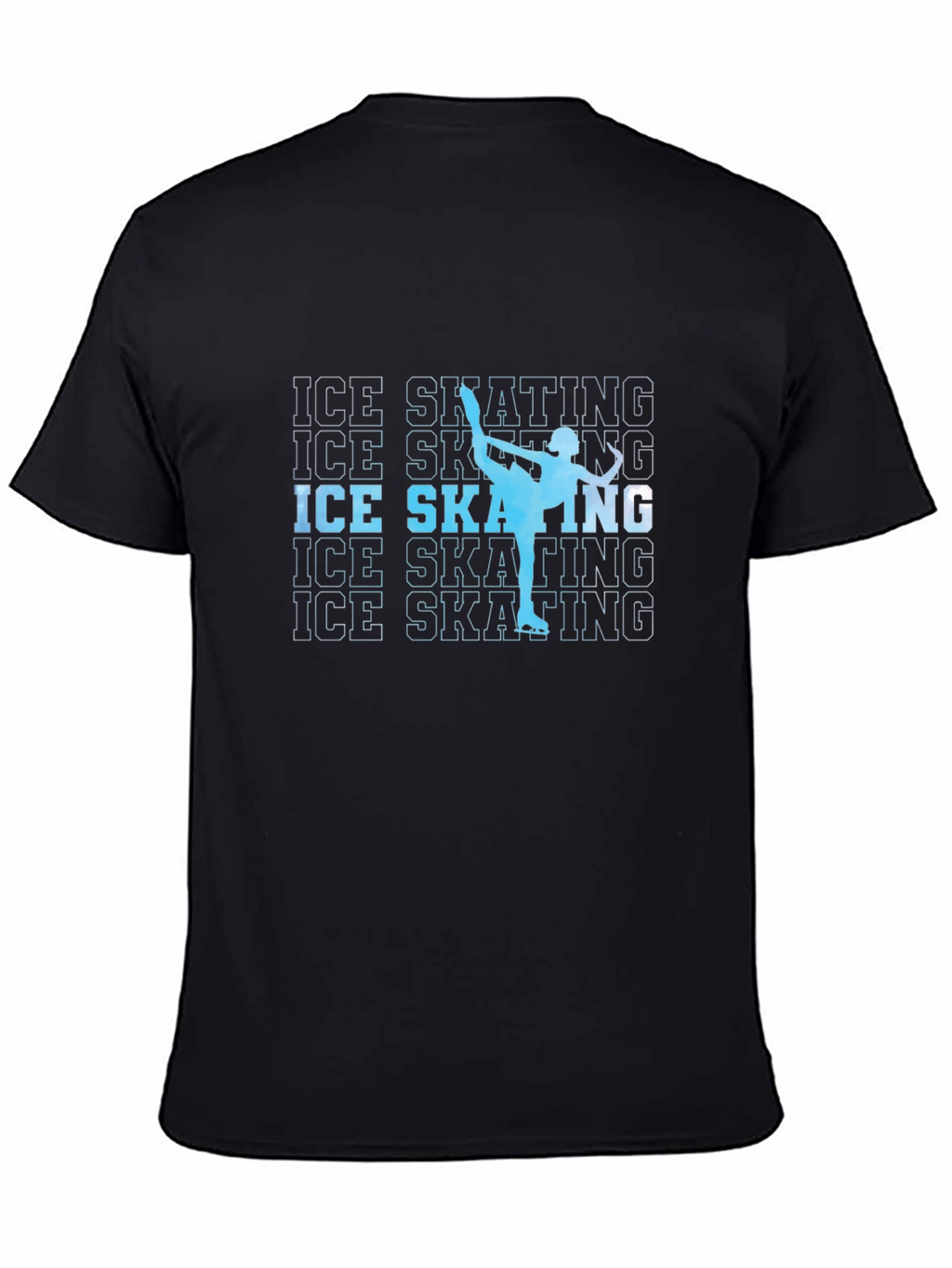 Ice Skating Silhouette Graphic T-Shirt