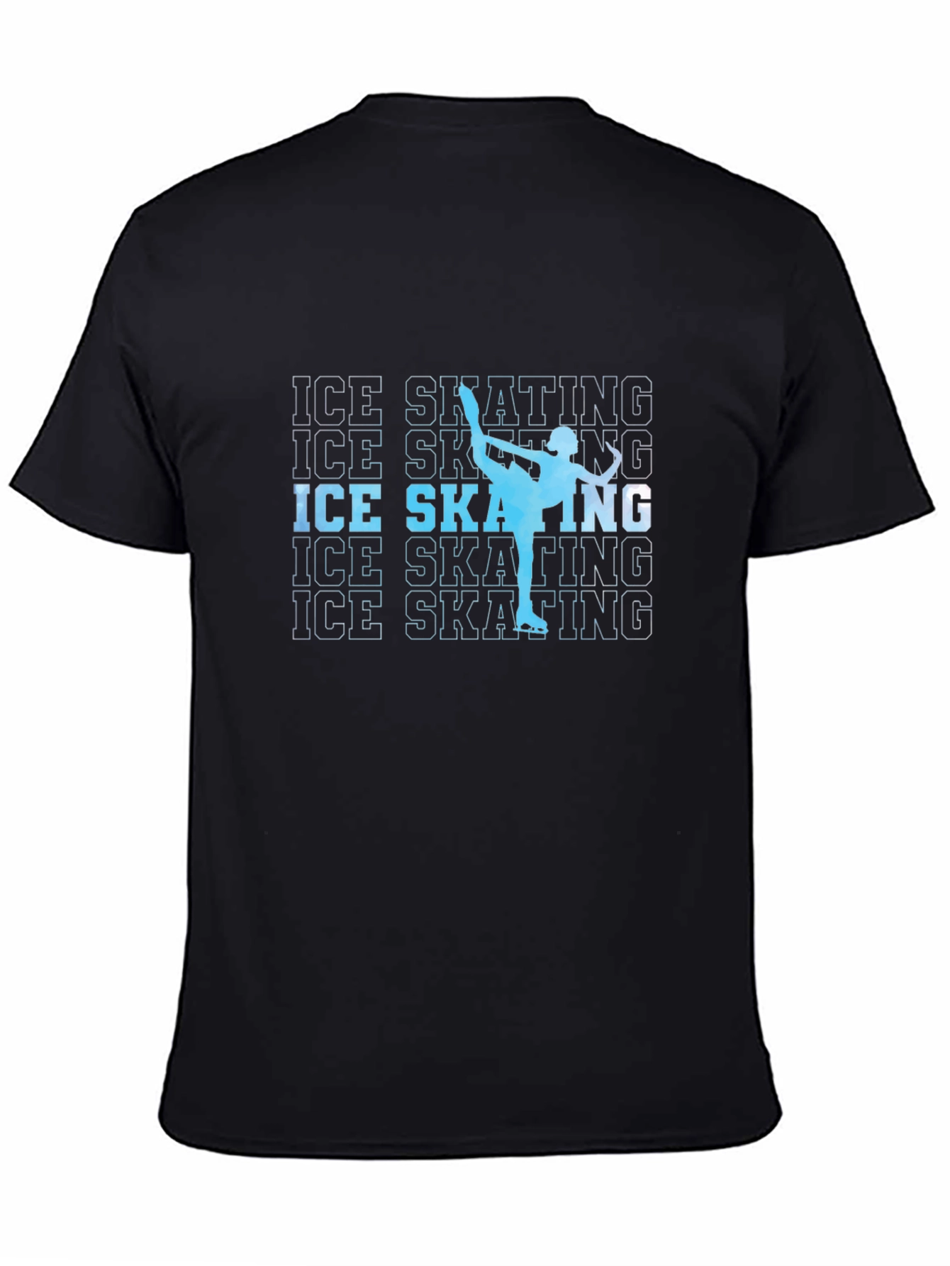 Ice Skating Silhouette Graphic T-Shirt