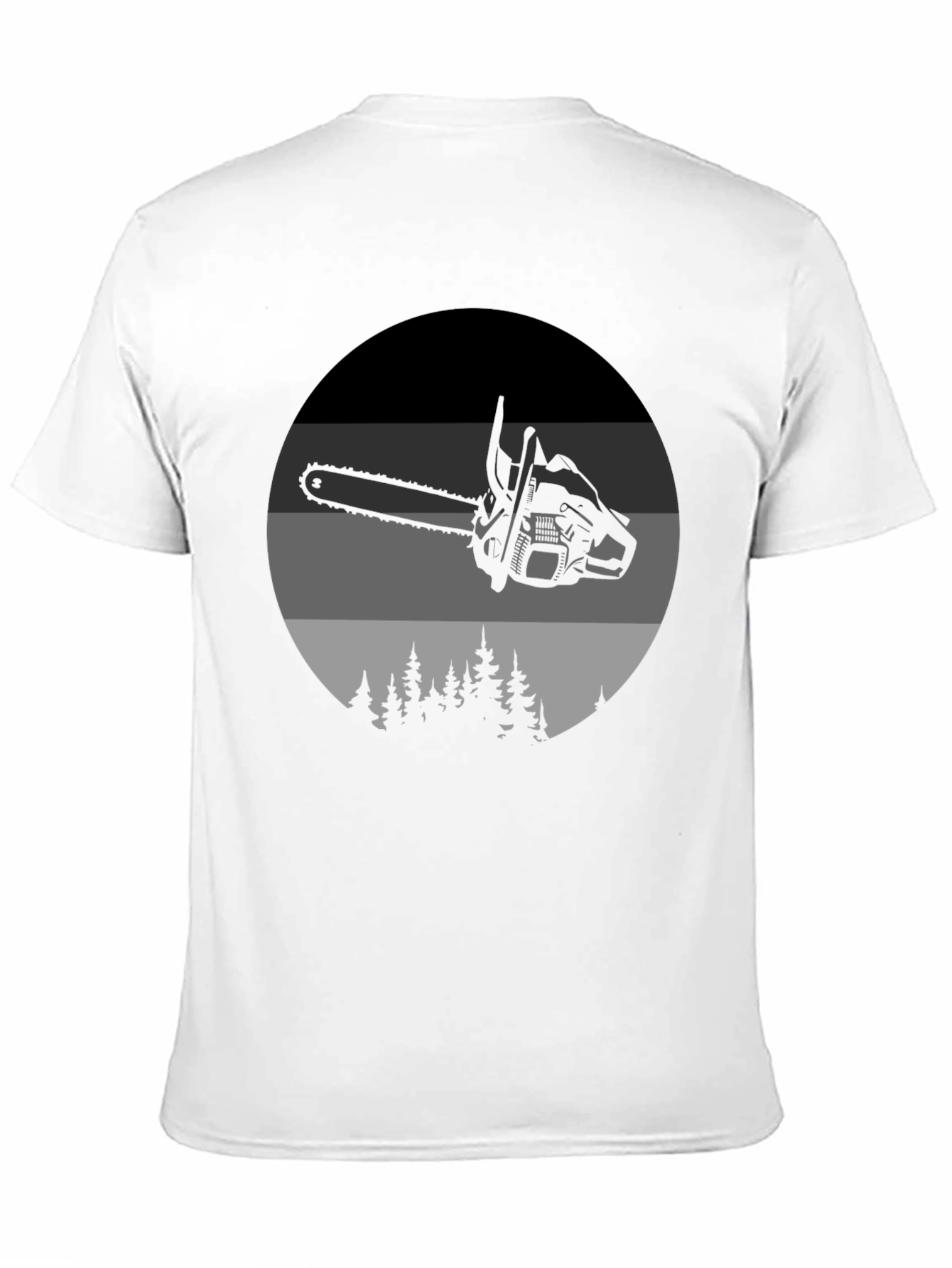 Chainsaw Forest Graphic Tee - Black