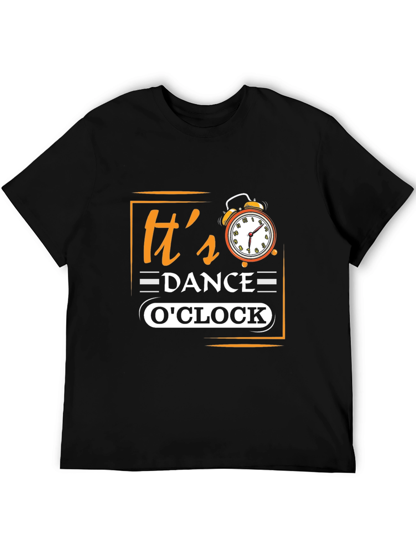 Its Dance OClock Black Graphic Tee