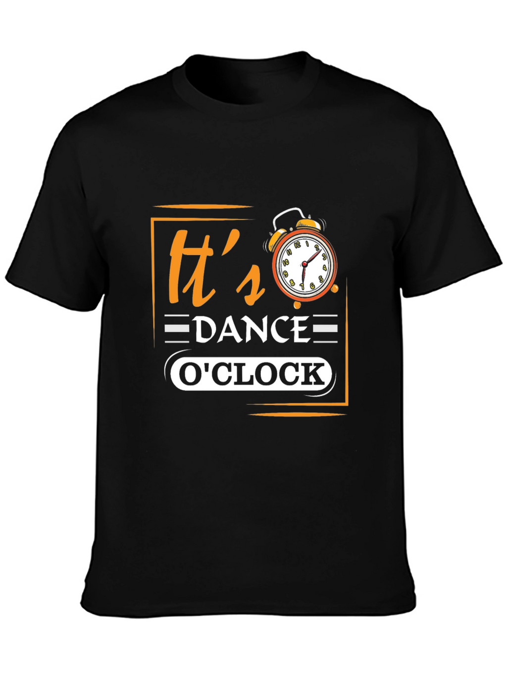 Its Dance OClock Black Graphic Tee
