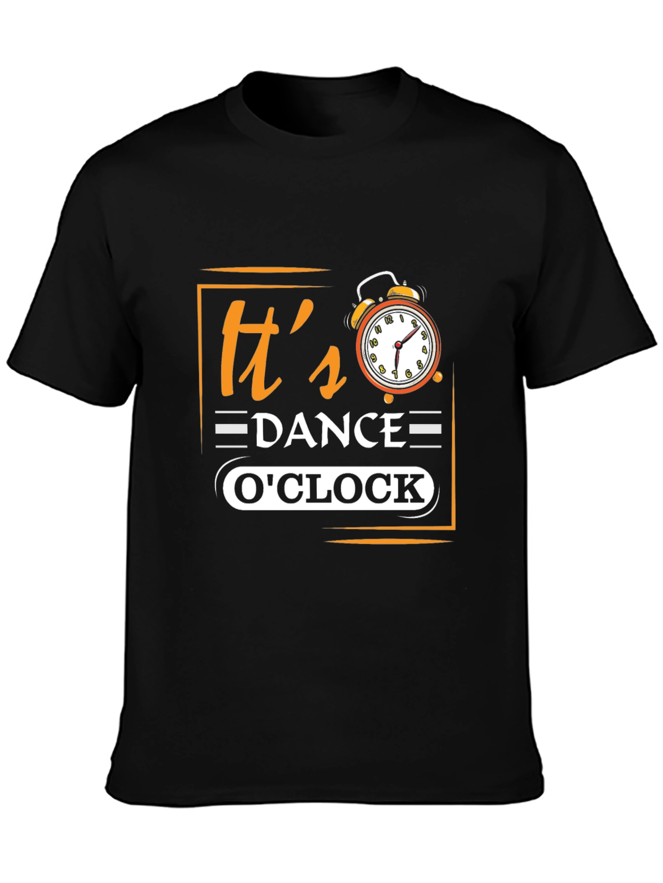 Its Dance OClock Black Graphic Tee