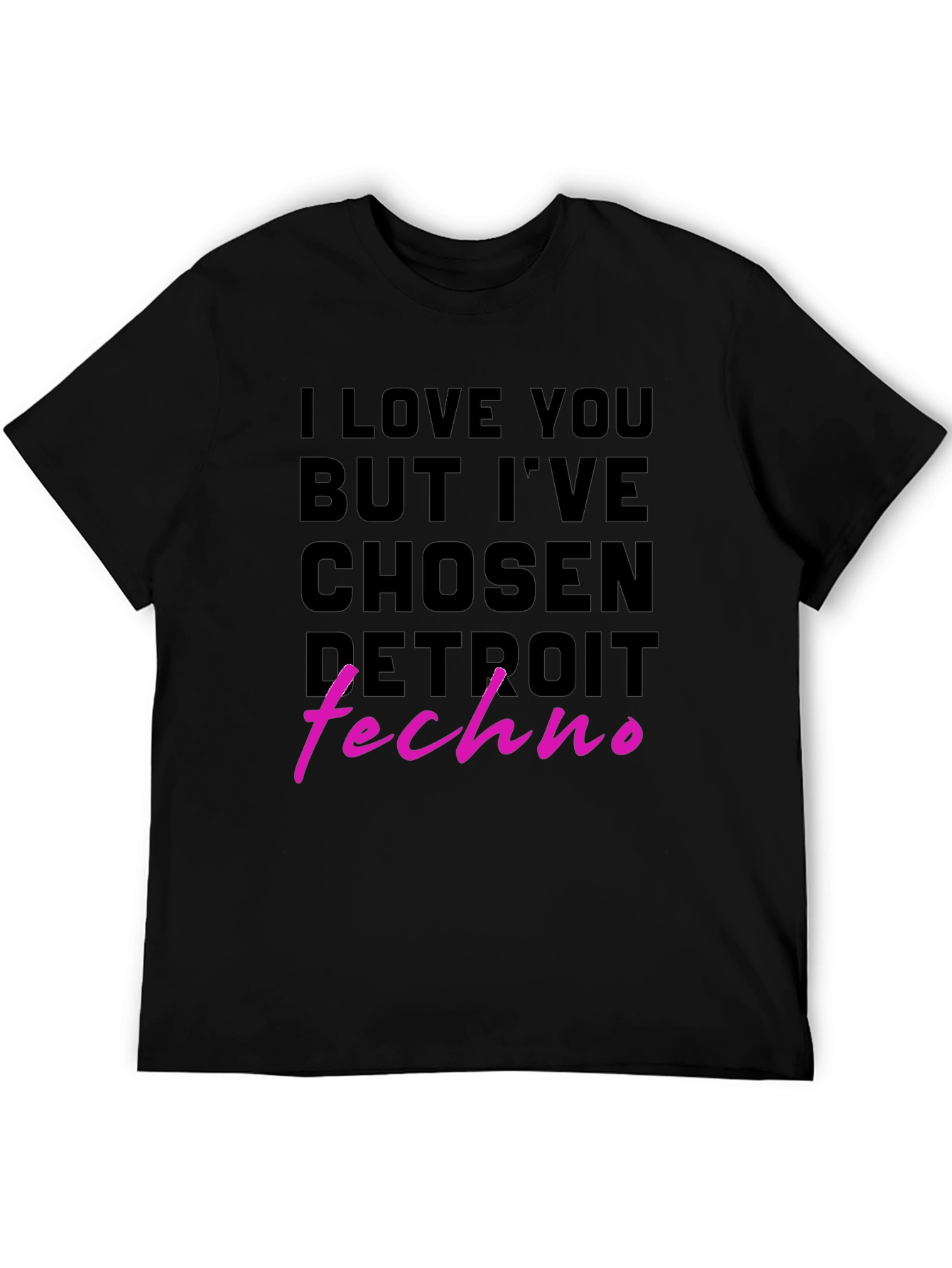 I Love You But Detroit Techno Graphic Tee