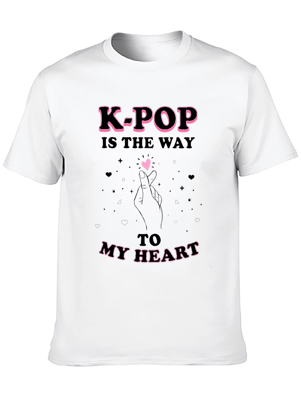 K-Pop Heart T-Shirt - Express Your Love!