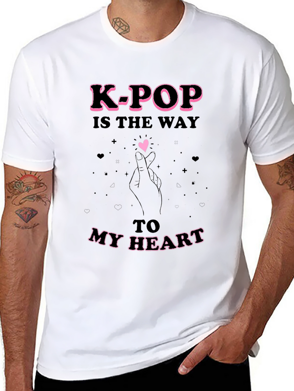 K-Pop Heart T-Shirt - Express Your Love!