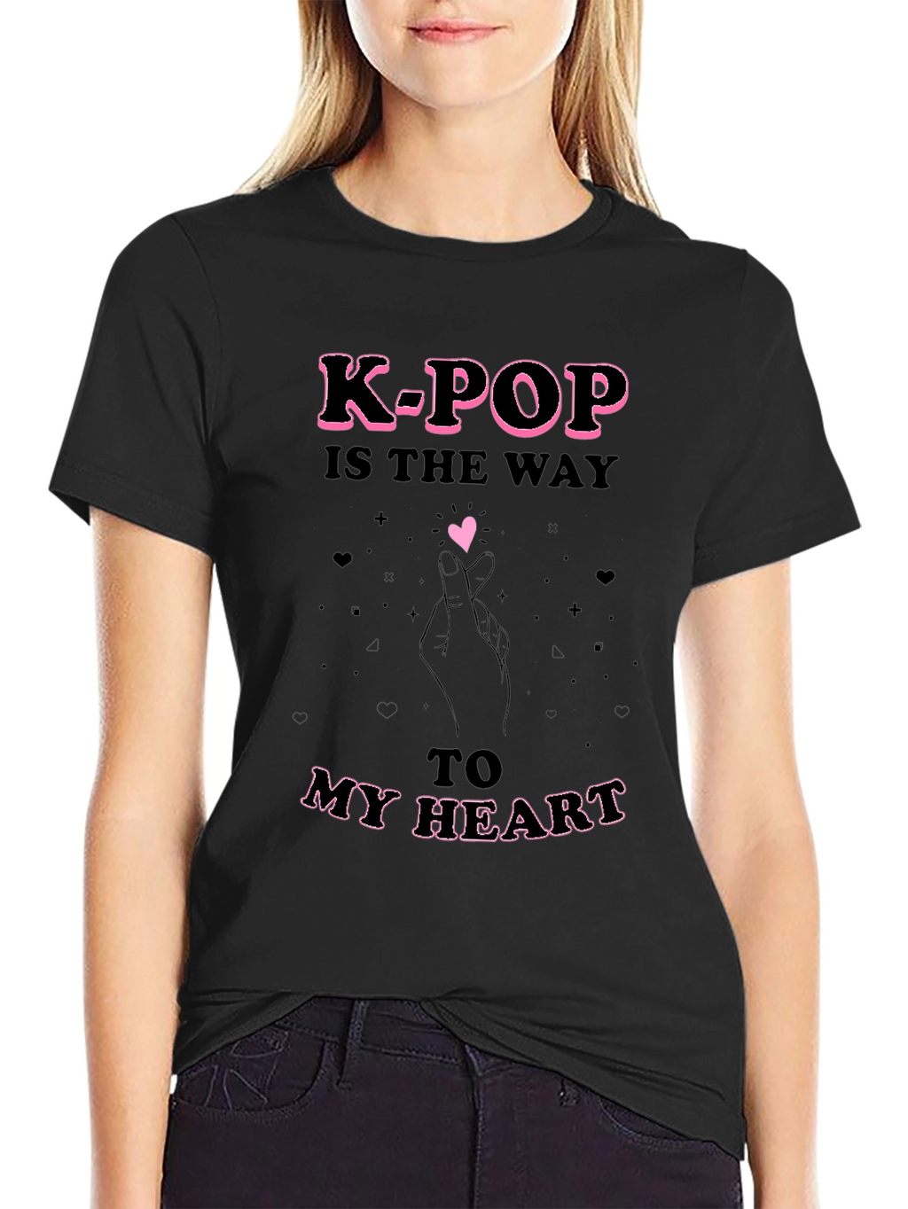 K-Pop Heart T-Shirt - Express Your Love!