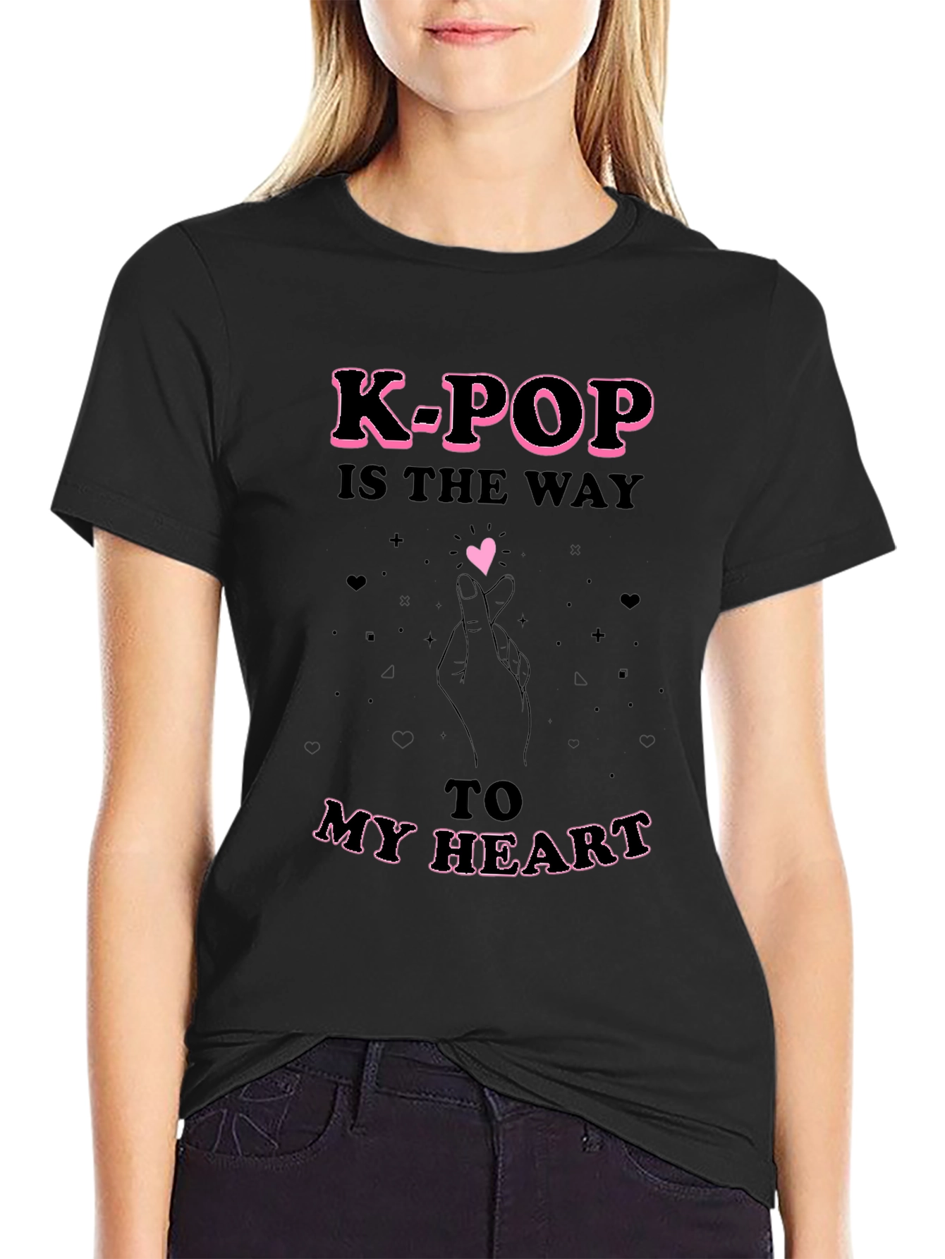 K-Pop Heart T-Shirt - Express Your Love!