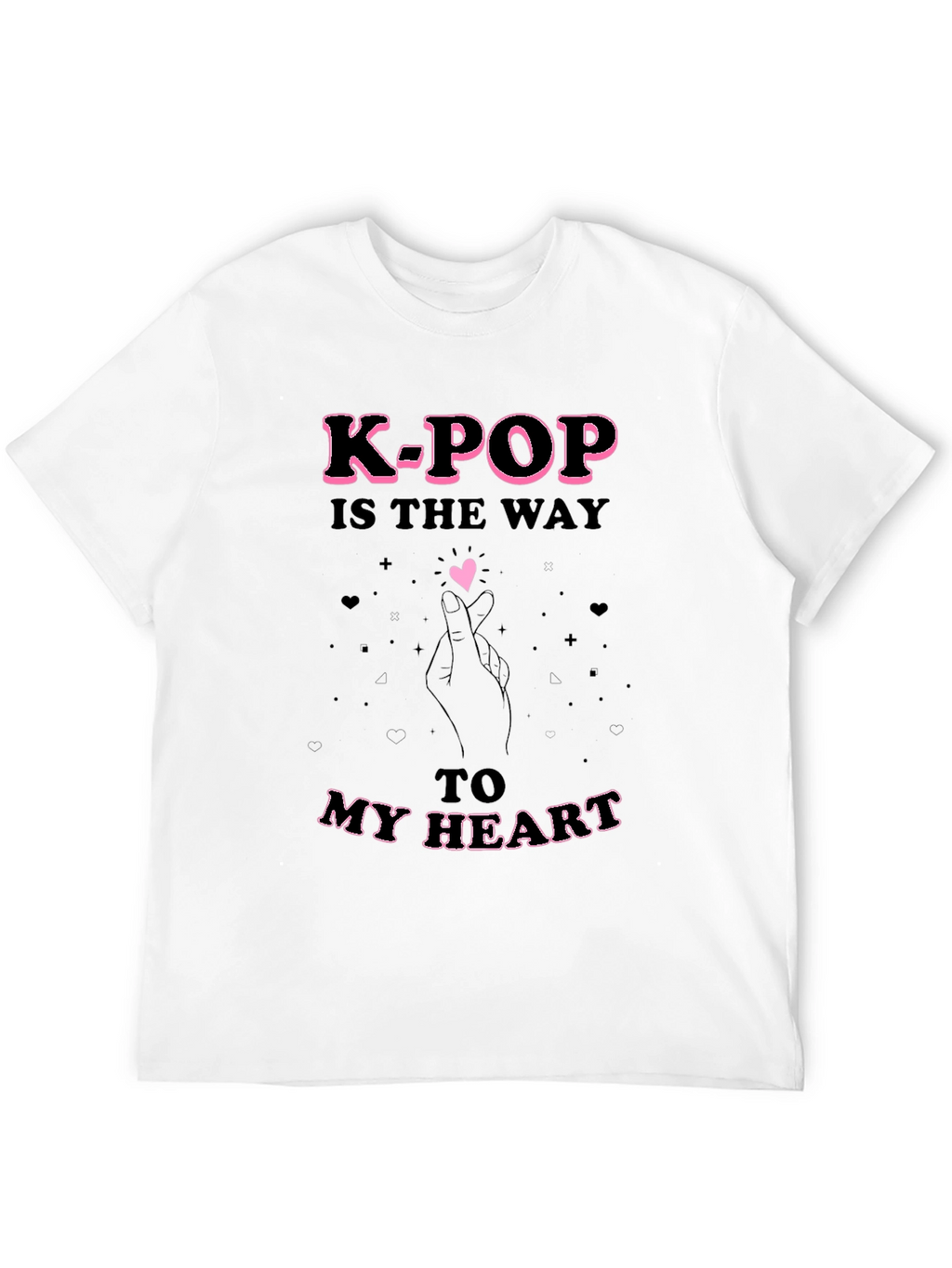 K-Pop Heart T-Shirt - Express Your Love!