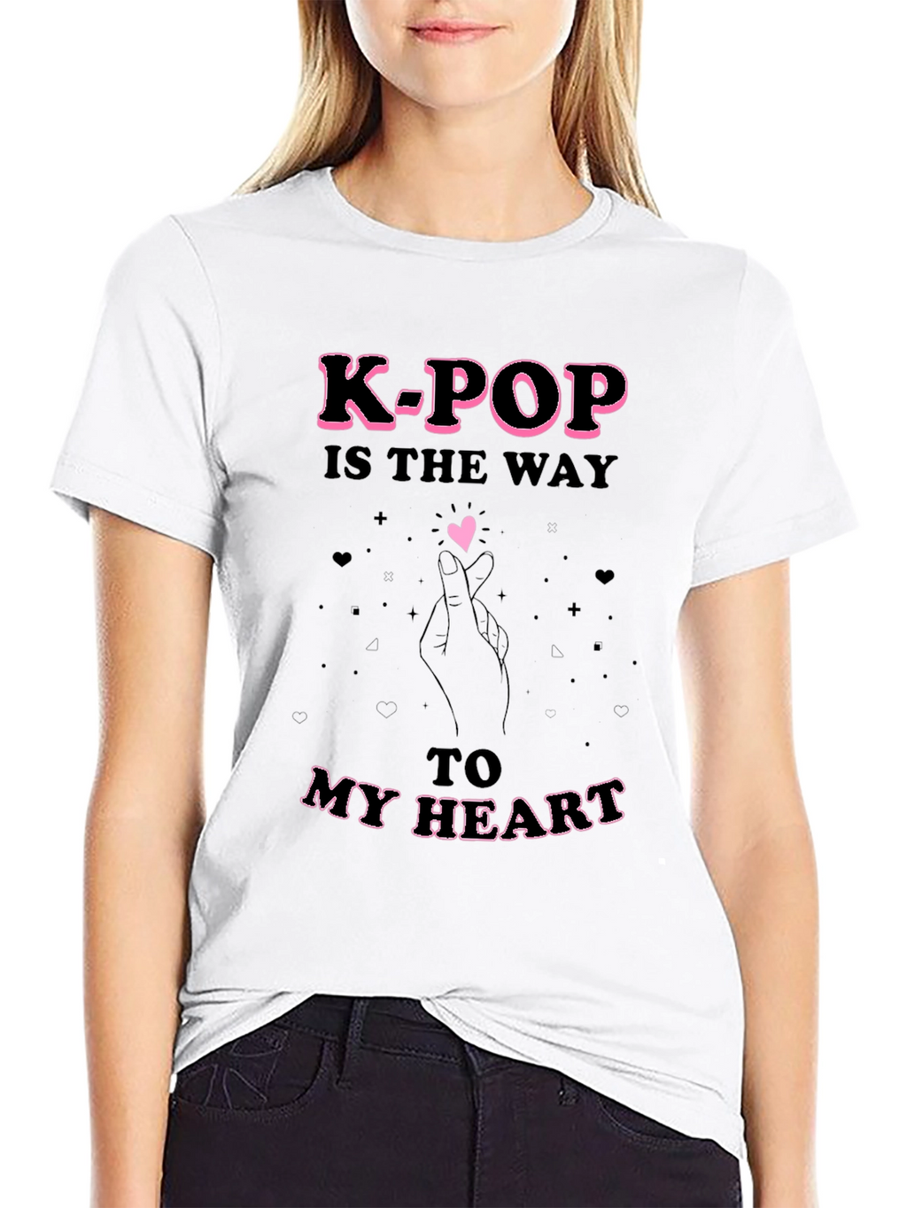 K-Pop Heart T-Shirt - Express Your Love!