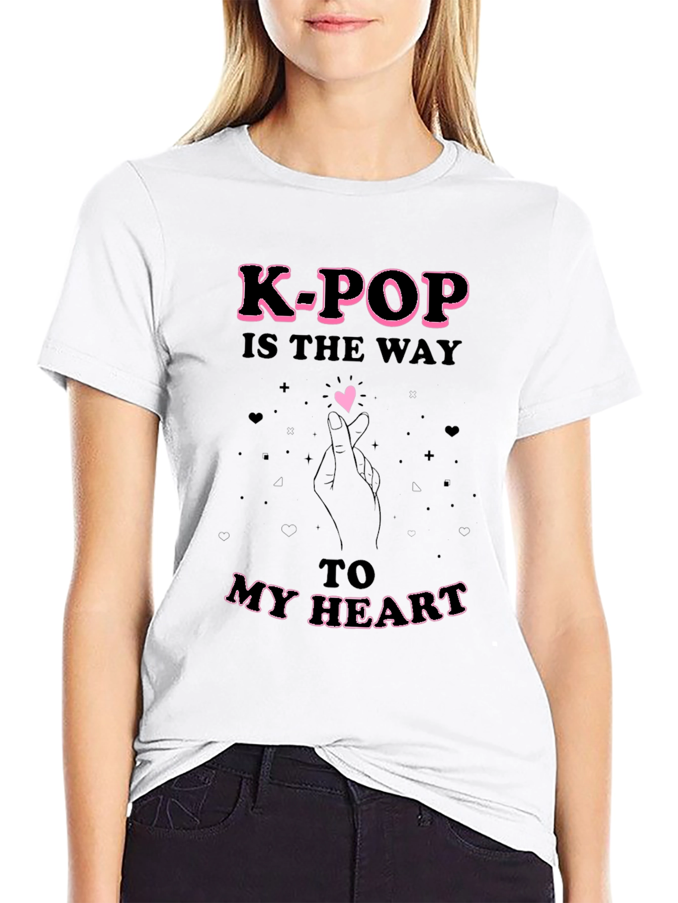 K-Pop Heart T-Shirt - Express Your Love!