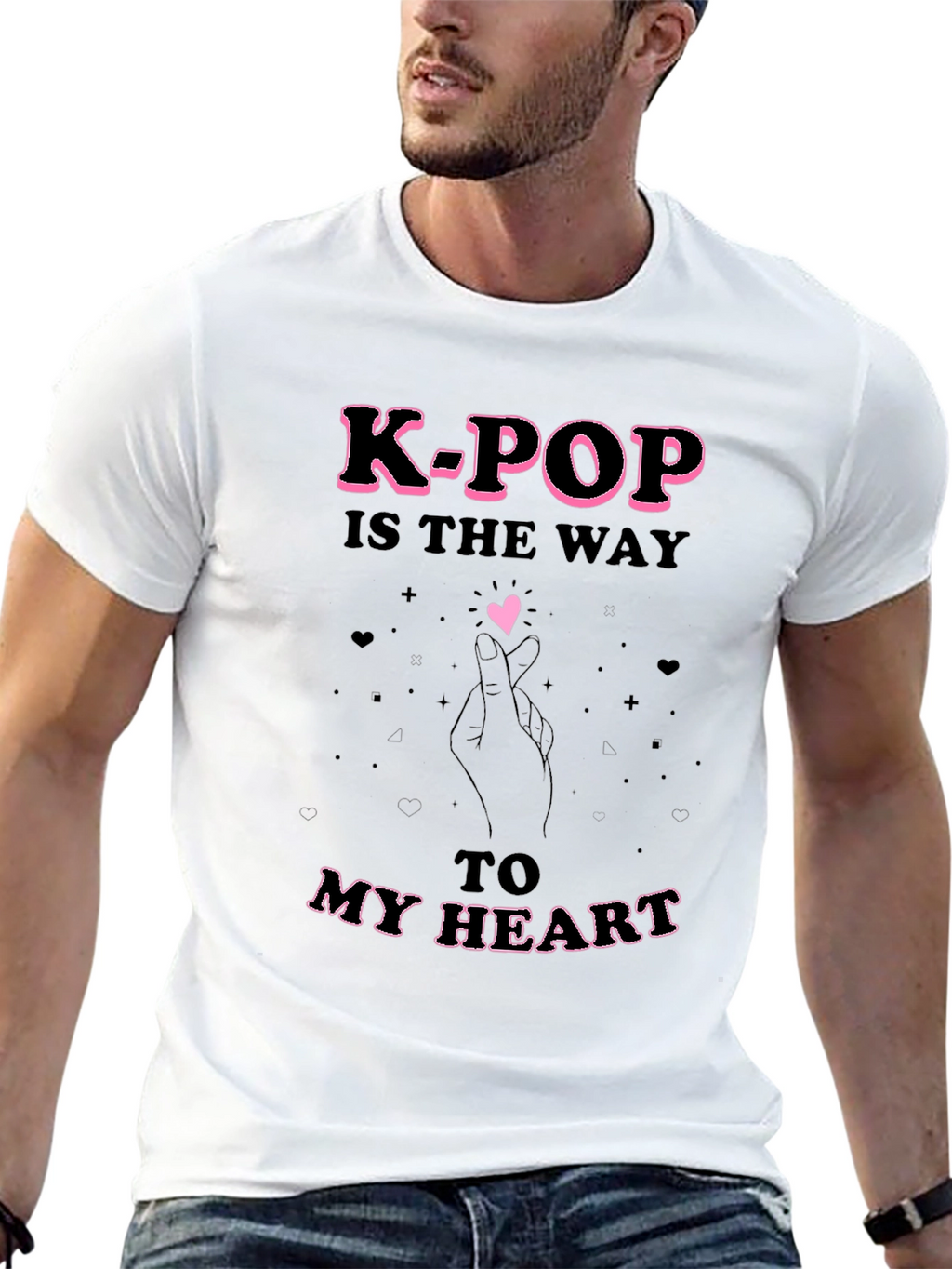 K-Pop Heart T-Shirt - Express Your Love!