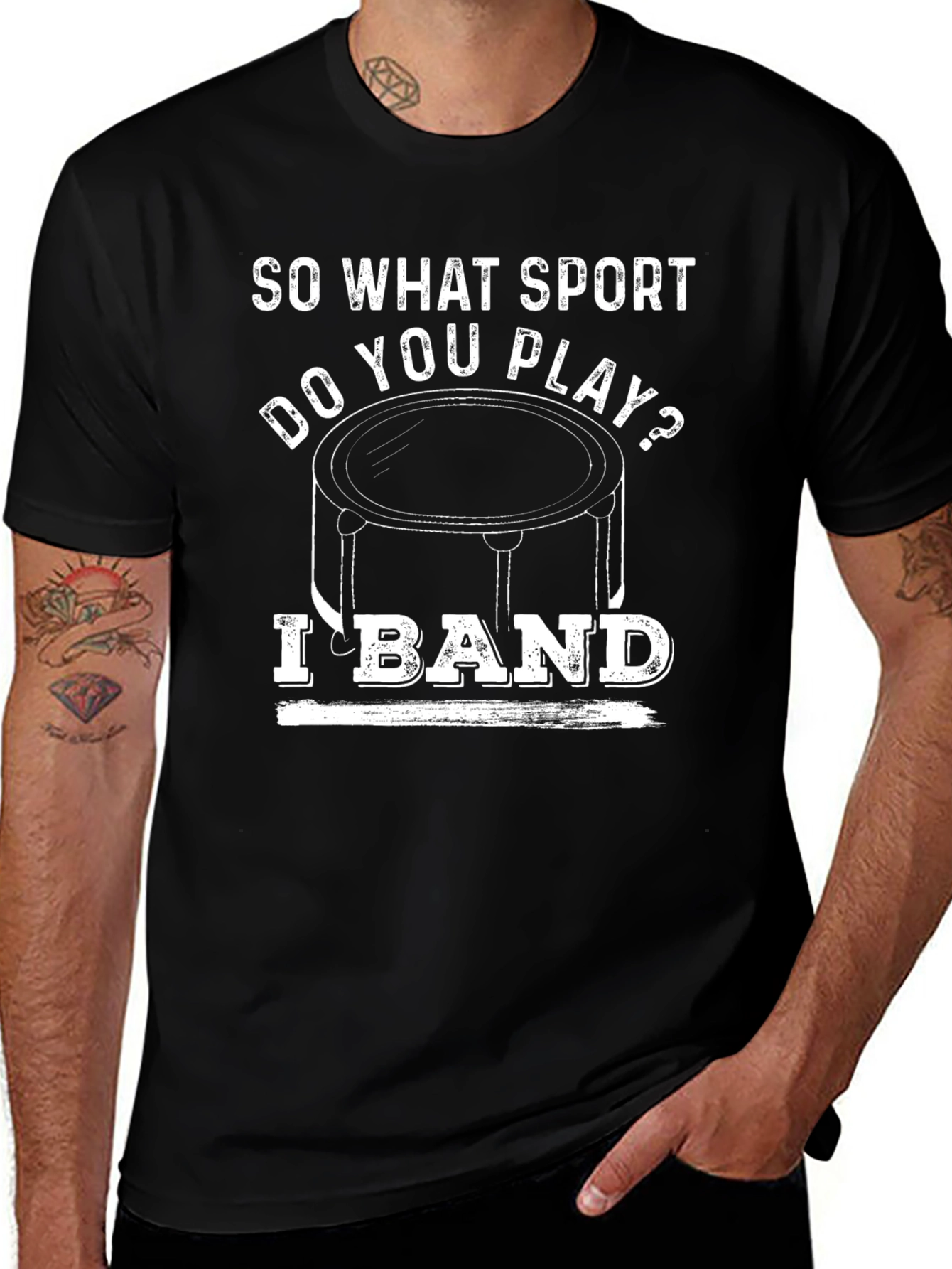 Funny Band Drummer T-Shirt - So What Sport?