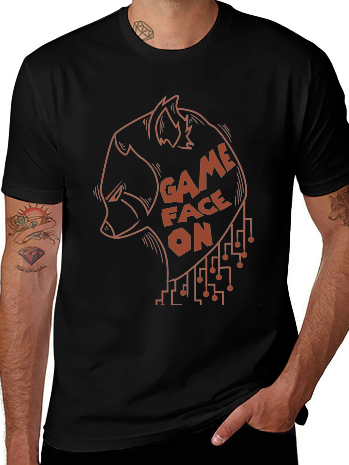 Game Face On Graphic Tee - Gamer T-Shirt