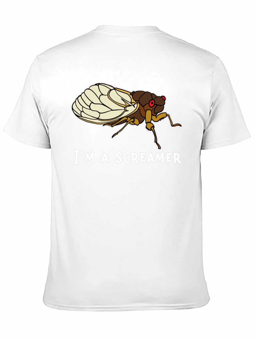 Im A Screamer Cicada Bug Black T-Shirt