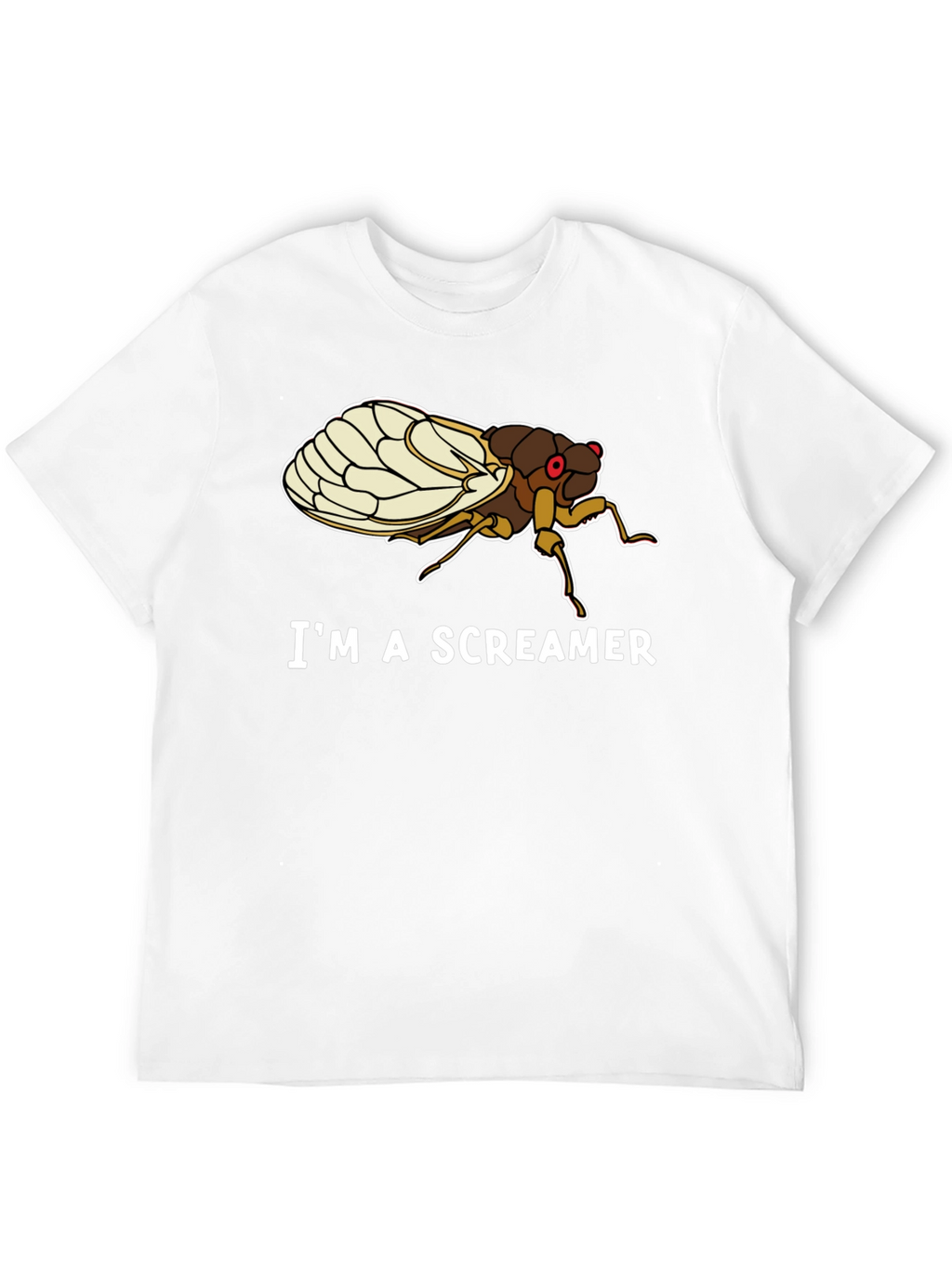 Im A Screamer Cicada Bug Black T-Shirt